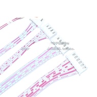Xh2.54mm Red White Flat Wire Terminal Cable 2/3/4/5/6/8/9/10P Single/Double Head Co-directional Elec