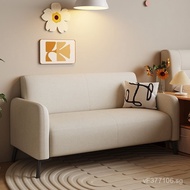 Simple lazy sofa for small apartments, minimalist fabric sofa for bedroom, living room, rental, thre