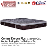 spring bed central deluxe plus - pocket spring - kasur saja 160 x 200 cm