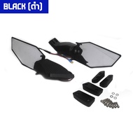 กระจกวิงเลท พลาสติก มีไฟเลี้ยวในตัว CBR 150-650R / DEMON GR150-200R / NINJA250-650 / ZX-6R / R-15 /