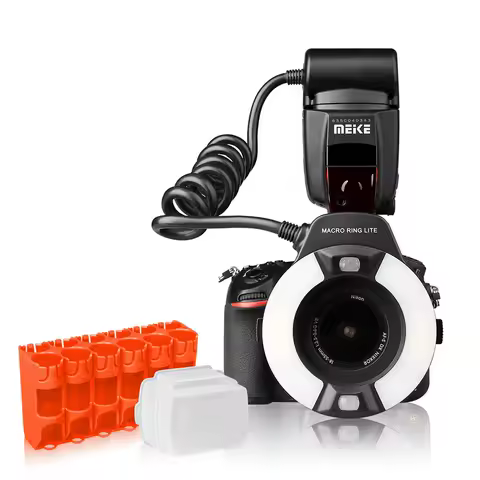 MEIKE MK-14EXT-N Ring Flash Light Speedlite GN14 For Nikon D80 D300S D600 D700 D800 D800E D3000 D310