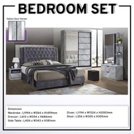 Bedroom Set Furniture Wardrobe Dressing Table Divan Bed