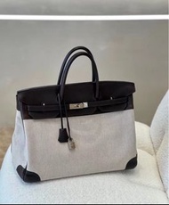 Sold✈️Hermes birkin40 乌木色拼帆布
