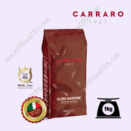 CARRARO 1927 Globo Marrone (1kg / 2.2lb) Coffee Beans Made in Italy Halal certified