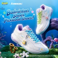 Kawasaki SpongeBob Badminton Shoes Women's and Men's Professional Training Anti slip Durable Shock A