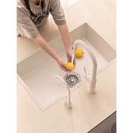 Koenna D1 Quartz Stone Sink Kitchen Vegetable Sink Granite Sink Under Counter Basin Sink Large Singl