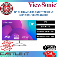 ViewSonic 32" VX3276-2K-MHD QHD 2K Gaming Monitor 75HZ 4MS HD