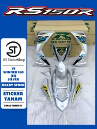 HONDA RS-150R RS150R V1 WINNER 150 (13) SILVER COVER SET (STICKER TANAM) RAPIDO NEW ACCESSORY AKSESO