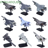 DYRUIDOJSG Fighter Aircraft Toy, Diecast with Light Sound Aviao Plane Model, Cake Topper F16 F22 F35