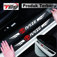 5 pcs sticker mobil toyota raize sticker sill plate carbon 3D mobil toyota raize sticker carbon raiz