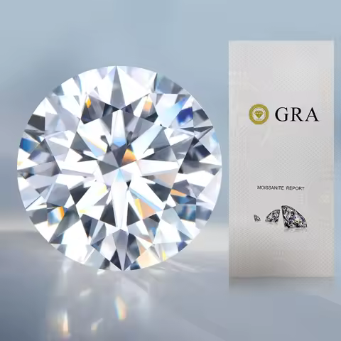 Rromotion 11pcs to 340pcs Small Loose Moissanite Gemstones 0.8mm to 2.9mm 1CT D Color Diamond Gem fo