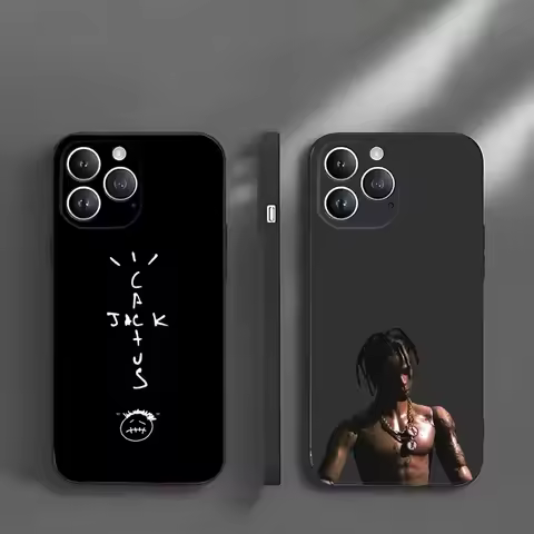 T-Travis U-Utopia S-ScottS Phone Case For iPhone16,15,14,13,12 Mini 11 Pro XR,X,XS,MAX 7,8 Plus Sili