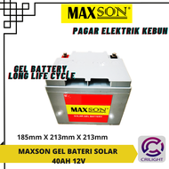 Crilight MAXSON GEL BATTERY SOLAR 12V (20AH / 30AH / 40AH) Bateri Gel Deep Cycle | Bateri Solar | Ba