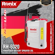 Ronix RH-6020 12V Knapsack Battery Sprayer: Powerful 80psi Pressure 7m Telescopic Stainless Steel La