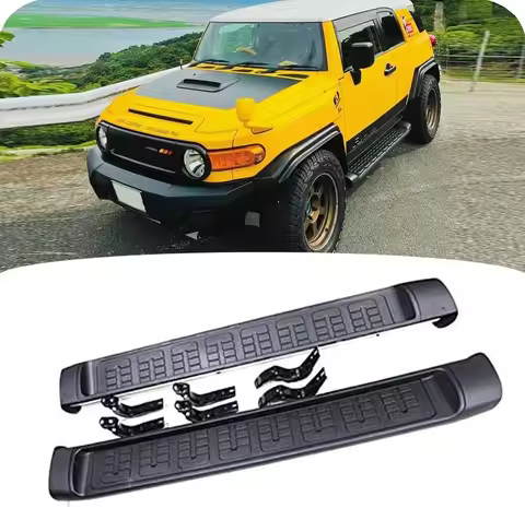 2pcs fit for FJ Cruiser 2007-2021 SUV Truck Side Step Running Board NerfBar Aluminium Pedal Accessor