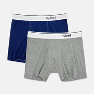 Byford 2pcs Men Boxer Briefs Cotton Rib Classic BMX338688