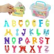 Alphabet Letters Learning Suction Toys: ABC Silicone Baby Bath Toys, Bathtub/Windows/Car/Travel Toys