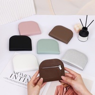 Solid Color Ultra-Thin Semicircle Short Ladies Wallet High-End Japanese Wallet Student Mini Coin Pur