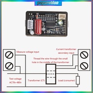 POP AC70V-480V Voltage Ammeter Current MonitorsLCD Panel Double Display Digital Voltage Amplifier Po