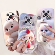 For Huawei Nova Y90 Casing CTR-LX2 CTR-LX1 CTR-LX3 Cover Cute Cartoon Crown Cat Rabbit Soft Case For
