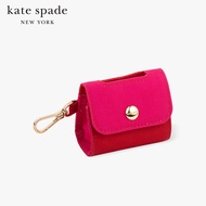 KATE SPADE NEW YORK RED AND PINK COLORBLOCK DOGGIE BAG HOLDER กระเป๋าเก็บถุงพลาสติก