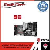 [CPU BUNDLE] MSI MATX MOTHERBOARD MAG B550M MORTAR MAX WIFI DDR4 BUNDLE WITH AMD R5/R7/R9 DESKTOP PR
