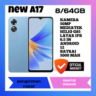 Oppo A17 ram 8+64 GB (ram 4+4 GB) oppo original garansi resmi 1 tahun (exclusive)