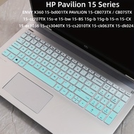 Keyboard Cover HP Pavilion 15 Series Silicone 15 Inch 15.6 Inch Laptop Keyboard Protector Notebook Skin ENVY X360 15-bd001TX PAVILION 15-CB073TX / CB075TX 15-cc707TX 15s-e 15-bw 15