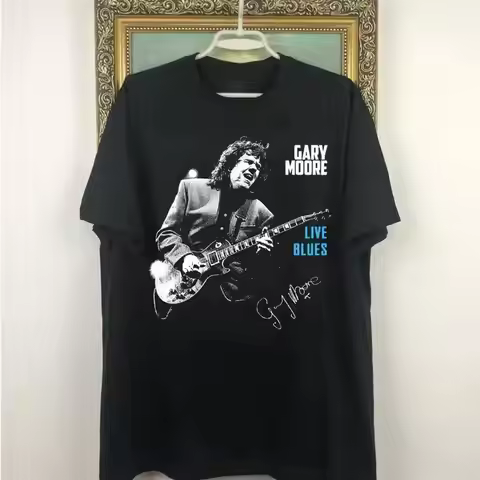 Gary Moore Live Blues 90s Style T Shirt S 4XL for Fan