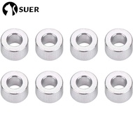 SUERHD 8Pcs Damper Spacer Washer, Silver Tone Aluminium Alloy Shock Absorber Spacer, Portable d2.6xD5x2 Grommet Spacer Pads for RC Model Car