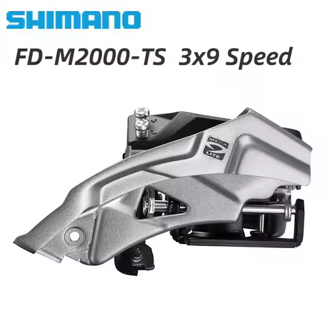 Shimano Altus M2000 Series FD-M2020-TS FD-M2000-DS 9 Speed Front Derailleur Clamp Ring Installation 