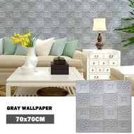 Big Size 3D Ceiling Wallpaper 50pcs 70x70cm aesthetics Roof Waterproof Adhesive Wall Decor Foam