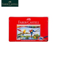 Faber Castell วาดภาพดินสอสีน้ำ24/36/48/60/72ดินสอสีไม้ธรรมชาติสำหรับวาดภาพศิลปะอุปกรณ์วาดภาพ115949