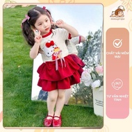 Hello Kitty baby girl outfit Set, summer baby girl outfit with layered skirt - Cocobaby Kids