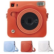 PU Leather Instant Camera Storage Bag Fashion Photography Protective Cover with Adjustable Strap for