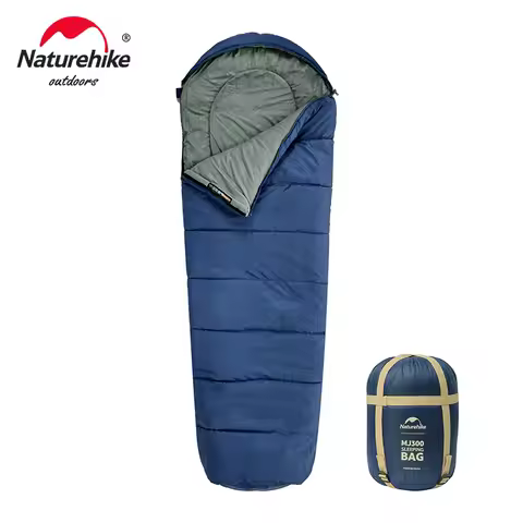Naturehike Sleeping Bag MJ300 -1℃ Lightweight MJ600 -12℃ Mummy Sleeping Bag Outdoor Camping Cotton W