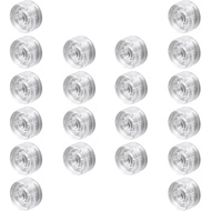 Piutouyar Kesan Gitar Lutsinar Pedal Footswitch Toppers, 20 Keping Pedal Nail Caps Perlindungan Cap 