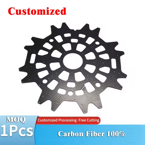 Professional Manufacture Custom CNC Carbon Fiber Parts 3k Carbon Fiber Sheet Plate CNC Cutting Machi