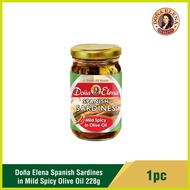 ℡ ⛅ ♝ ➭ Doña Elena Spanish Sardines in Mild Spicy Olive Oil 228g