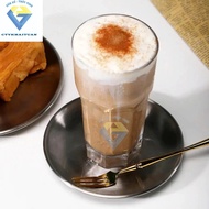 Set of 12 340ml glass cups or set of 6 beautiful white 8-cornered glass cups / coffee cups / smoothi