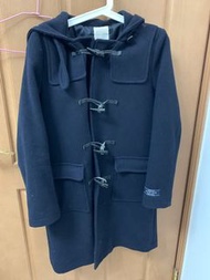 Lowrys Farm 深藍牛角釦大衣 日本專櫃購入