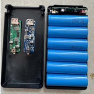 12V Air Conditioner Battery Case and Circuit - For 6 Cell 18650 / 21700 (2S3P System)