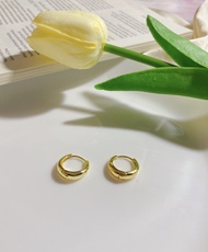 goodgift_station - circle hoop 925 sterling silver earrings ต่างหูเงิน
