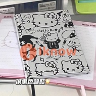 ฉันรู้ว่าโน้ตบุ๊ค Hello Kitty แนวนอนหนาน่ารักนักเรียนเรียนรู้ที่จะเขียนวาดรูปเปลือกแข็งสมุดบันทึก