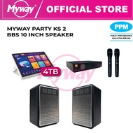 Myway Party KS 2 + BBS Karaoke Set 10 inch Speaker(Demo Unit)