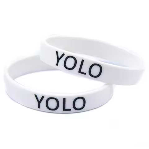 1 PC YOLO You Only Live Once Silicone Wristband Couple Friendship Bracelet