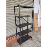 foldable 5 tier rack boleh lipat rak besi