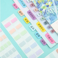 Luminous COLOR BOOK PAGES STICKER. STCIKY NOTE CARD STICKERS, NOTE SHIP CARD, BOOKMARK