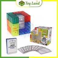 Khối Rubik 3x3 Nam Châm Lắp Ráp Magic Magnetic Cube YJ Trong Suốt Rubic Biến Thể Stickerless Đồ Chơi