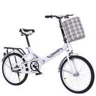 Chuangjing Qixuan 2023 New Foldable Bicycle 16-Inch Shock Absorber Bicycle Men and Women Student Bike 220-Inch 22